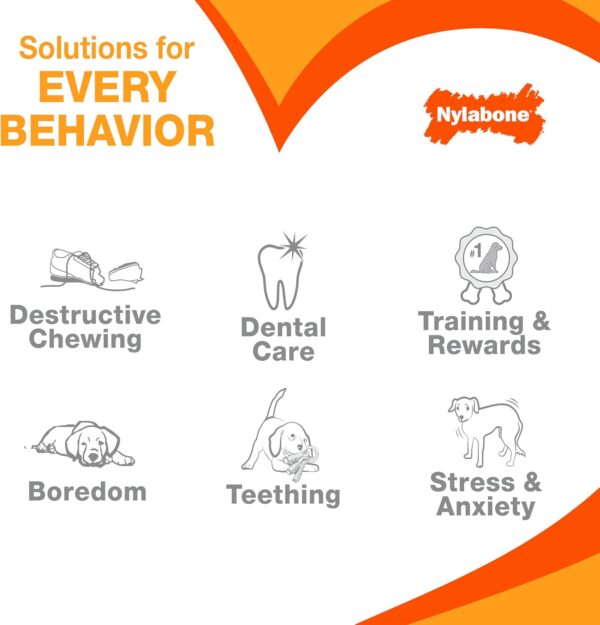 Nylabone Customer Favorites Power Chew Toy Bundle for Dogs, Indestructible Dog Toys for Aggressive Chewers, Pack of 3 Dog Toys, Flavor Medley, Small Dogs - Up to 25 lbs, 3 Pack - Image 5