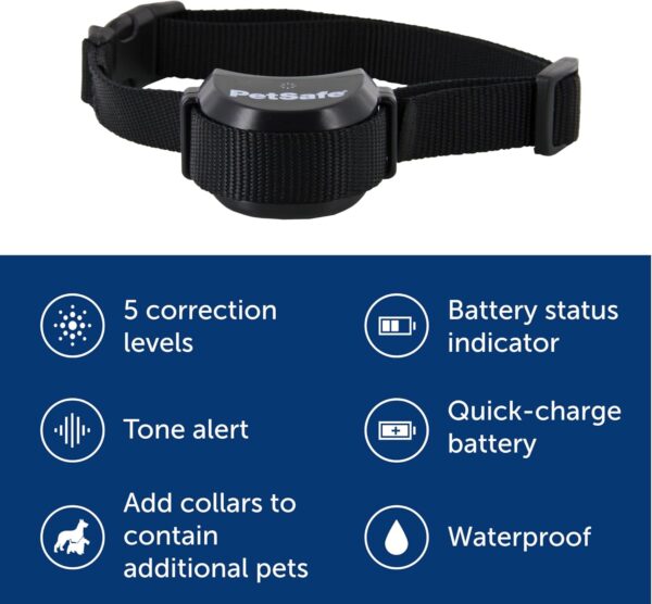 PetSafe Stay & Play Compact Wireless Pet Fence for Dogs, No Wire Circular Boundary, Secure up to 3/4 Acre, No-Dig and Portable for Travel, for Dogs 5lb & up, from Parent Company Invisible Fence Brand - Image 2