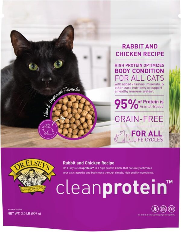 Dr. Elsey's® cleanprotein Rabbit Cat Kibble 2lb. Bag