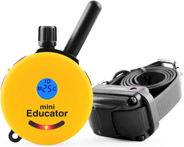Educator E-Collar Humane Dog Training Collar with Remote, 100 Safe Tapping Stimulation Levels, Night Light, Waterproof, Rechargeable, 1/2 Mile 1 Small-Medium Dog, Yellow - Image 2