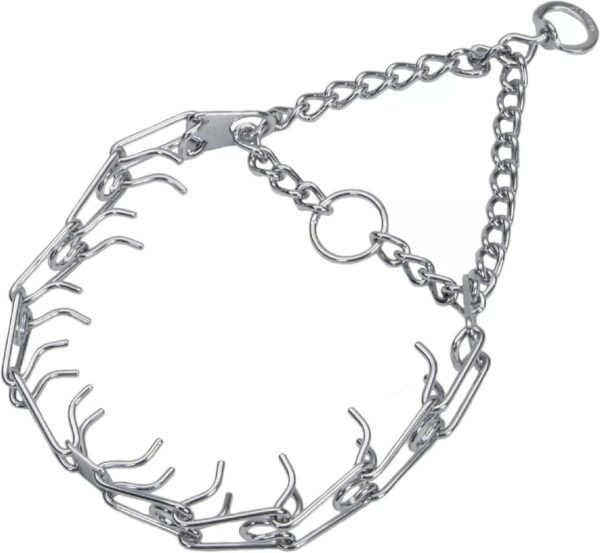 Herm SPRENGER Ultra-Plus Prong Dog Training Collar, 3.0 mm x 18" Neck Size, 3.0 mm x 22" Chain Length, Steel Chrome Plated Dog Prong Collar, Pinch Collar for Dogs, Dog Correction Collar - Image 2