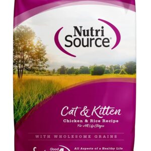 NutriSource Cat & Kitten Food, Made with Chicken & Rice, 12LB