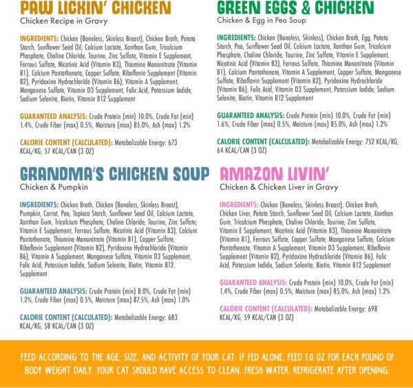 Weruva Classic Cat Food, Variety Pack, Paw Lickin' Pals Wet Cat Food, 3oz Cans (Pack of 24) - Image 2